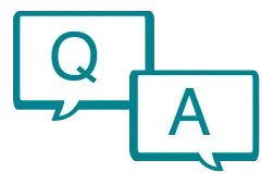 質問にご回答のアイコン