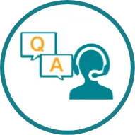 質問にご回答のアイコン